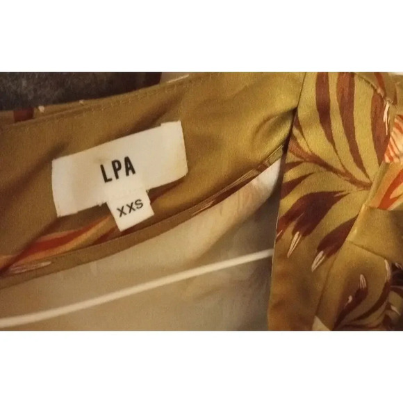 Revolve LPA Pinched Wrap Dress in Lush Tropics Green- Size XXS Mini Dress - Picture 7 of 7